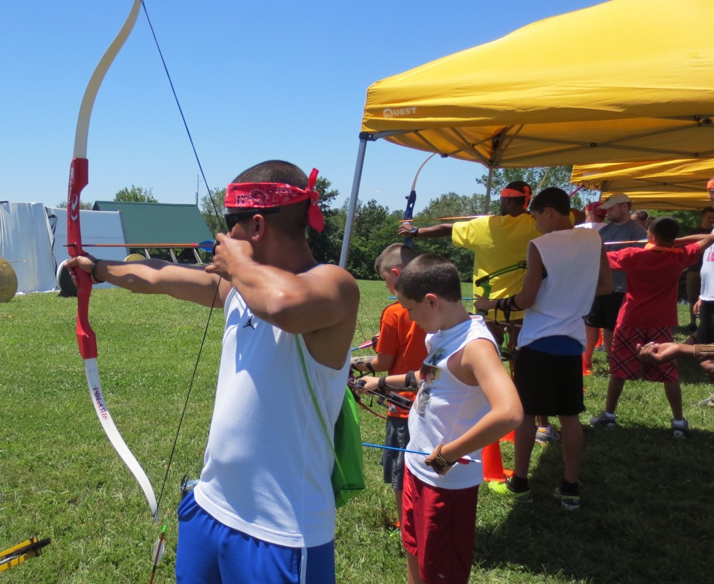 archery at camp..