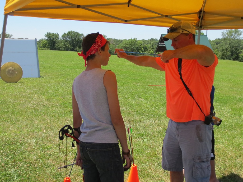 archery at camp........