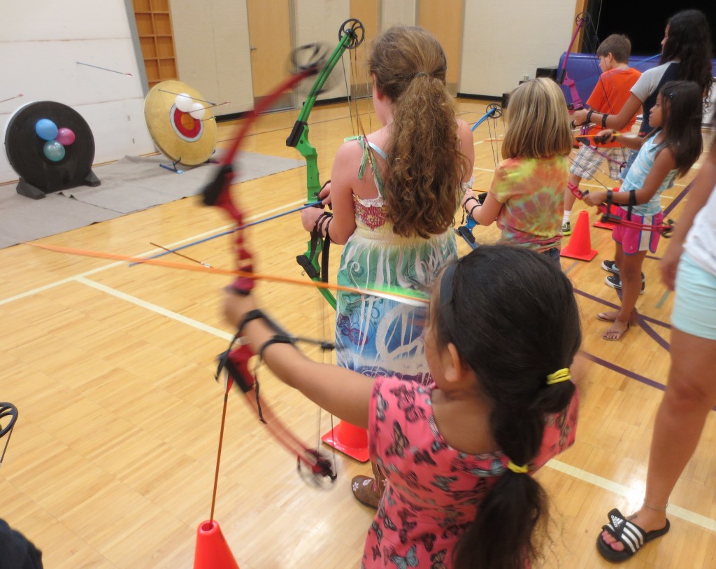 archery at summer camp