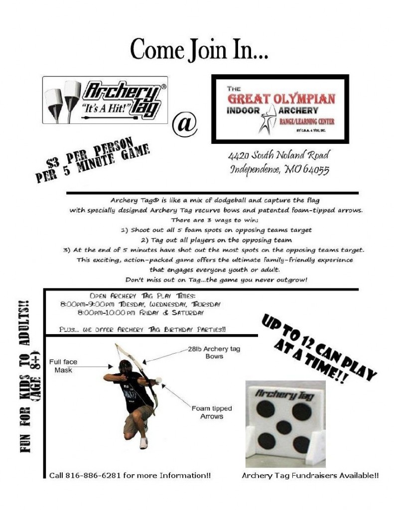 Archery Tag Flyer