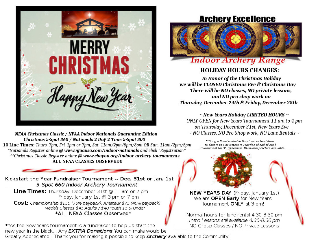 Merry Christmas & Happy New Year from Archery Excellence! - Christ Bows ...